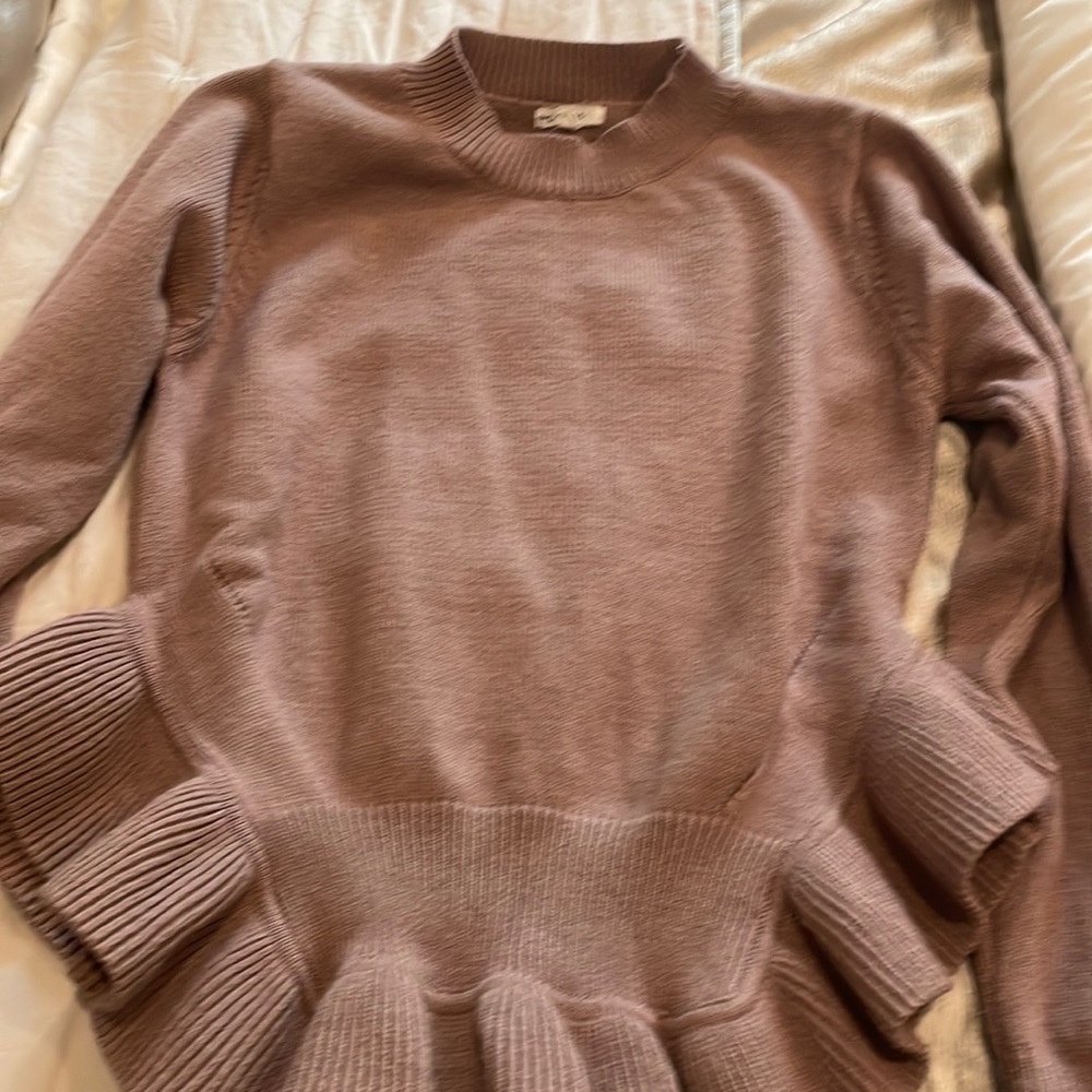 Peplum sweater